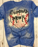 Blue Casual Bleach Short Sleeve Shirt