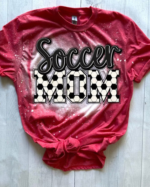 Soccer Mom Bleached Sublimated Tee