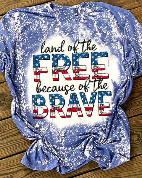 Land Of The Free USA Home Of The Brave T-Shirt