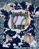 Baseball Life Bleached Shirt