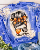 Basketball Mom Bleached Sweatshirt