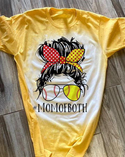 Mom Of Both Head Print Shirt