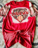 Baseball Mom Bleached T-Shirt