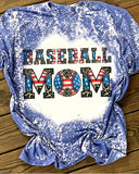 Baseball Mom Bleached T-Shirt
