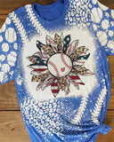 Baseball Bleached T-Shirt