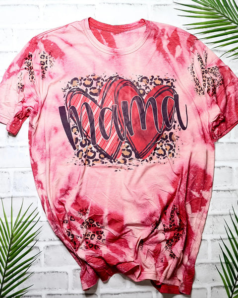 Mama Leopard Bleached T-shirt
