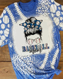 Baseball Mom Bleached T-Shirt