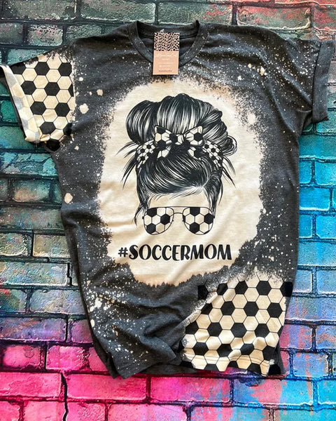 Soccer Mom Bleached Tee