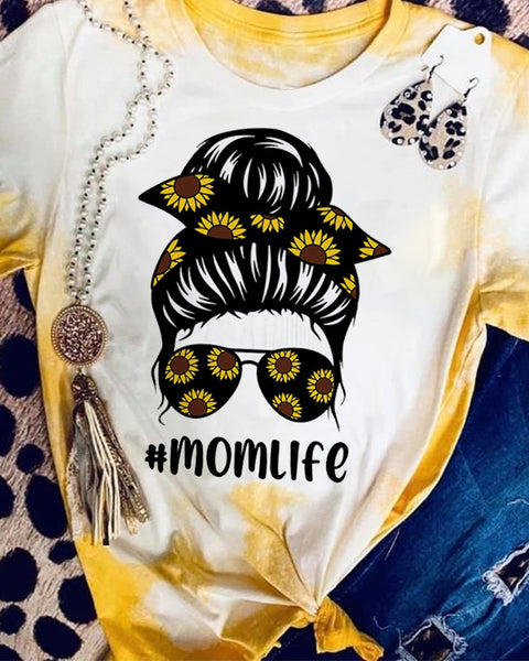 Momlife Bleached T-shirt 