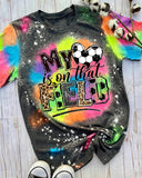 Soccer Tie Dye Casual Short Sleeve T-Shirt