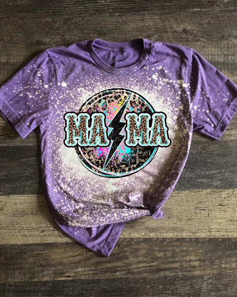 Mama Cheetah Bleach Shirt