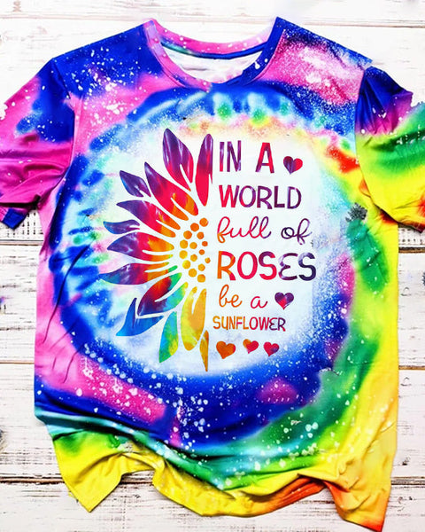 Sunflower Tie-Dye Comfort T-Shirt