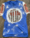 Baseball Mom Bleached T-Shirt