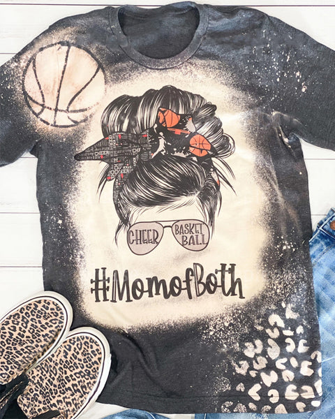 Mom of Both Bleached T-Shirt